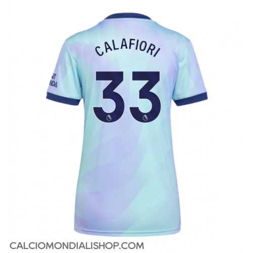 Maglie da calcio Arsenal Riccardo Calafiori #33 Terza Maglia Femminile 2024-25 Manica Corta